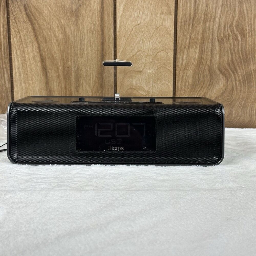 iHome‎ iDL45 Clock Radio Dual Alarm Lightning Dock Speaker Charger iPhone iPad